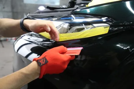 인천 랩핑 고광택 AX 필름 메탈릭 에메랄드 전체 시공 [ BMW M5 CS ] / 광진구, 성수, 송파