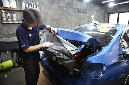 BMW 3시리즈 락그레이 시멘트 전체랩핑 청라랩핑 / 광진구, 성수, 송파