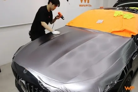 벤츠 GT43 AMG 랩핑제거 및 전체랩핑 재시공 장안동 / 광진구 중곡동
