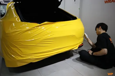 벤츠 GT43 전체랩핑 AMG 감성 살린 옐로우 컬러변신 / 광진구 중곡동