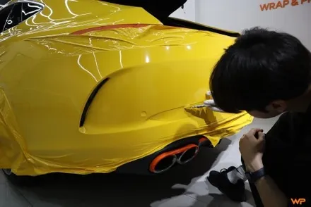 벤츠 GT43 전체랩핑 AMG 감성 살린 옐로우 컬러변신 / 광진구 중곡동