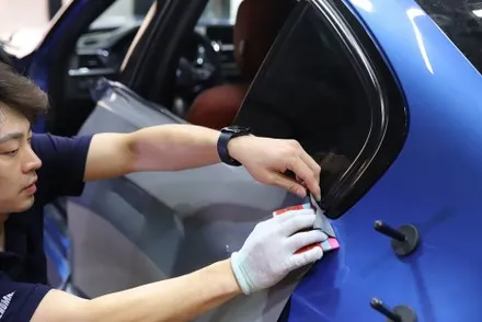 BMW 3시리즈 락그레이 시멘트 전체랩핑 청라랩핑 / 광진구, 성수, 송파