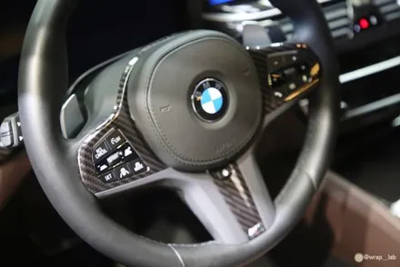 김포랩핑 BMW 5시리즈 유광카본 실내랩핑 / 광진구, 성수, 송파