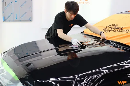 BMW 7시리즈 상단 투톤랩핑 비닐프로그 하이그로시 블랙 광진구랩핑 / 광진구, 성수, 송파