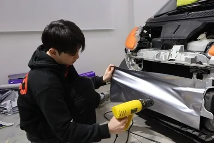 벤츠 스마트 기존 랩핑 제거 후 투톤 랩핑 시공 / 광진구 중곡동