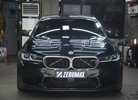 인천 랩핑 고광택 AX 필름 메탈릭 에메랄드 전체 시공 [ BMW M5 CS ] / 광진구, 성수, 송파