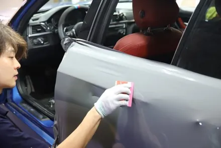 BMW 3시리즈 락그레이 시멘트 전체랩핑 청라랩핑 / 광진구, 성수, 송파