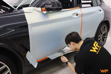 강동구랩핑 BMW X4 M40I 랩핑 제거 후 타이니봇 전체랩핑 / 광진구 중곡동