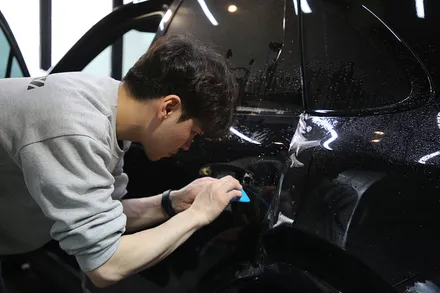 인천 포르쉐 카이엔 사고 수리 후 랩핑제거 그리고 전체PPF로 보험처리 / 광진구, 성수, 송파
