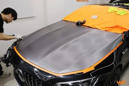 벤츠 GT43 AMG 랩핑제거 및 전체랩핑 재시공 장안동 / 광진구 중곡동