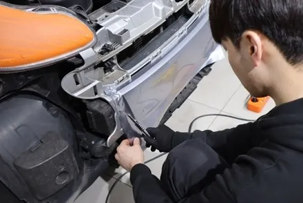 벤츠 스마트 기존 랩핑 제거 후 투톤 랩핑 시공 / 광진구 중곡동