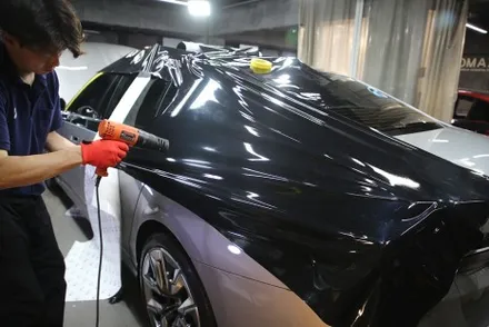 인천 투톤 랩핑으로 해결 BMW I7 듀오톤 순정 판박이 / 광진구, 성수, 송파