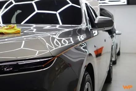 BMW 7시리즈 상단 투톤랩핑 비닐프로그 하이그로시 블랙 광진구랩핑 / 광진구, 성수, 송파