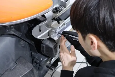 벤츠 스마트 기존 랩핑 제거 후 투톤 랩핑 시공 / 광진구 중곡동