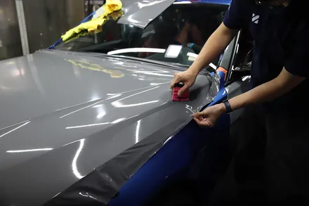 BMW 3시리즈 락그레이 시멘트 전체랩핑 청라랩핑 / 광진구, 성수, 송파