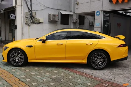 벤츠 GT43 전체랩핑 AMG 감성 살린 옐로우 컬러변신 / 광진구 중곡동