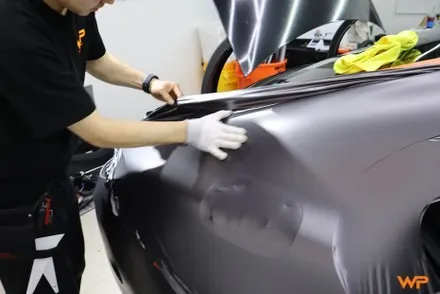 중랑구 벤츠 CLS450 (C257) 전체랩핑 전문샵 사틴다크그레이 / 광진구, 성수, 송파
