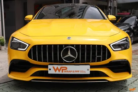 벤츠 GT43 전체랩핑 AMG 감성 살린 옐로우 컬러변신 / 광진구 중곡동
