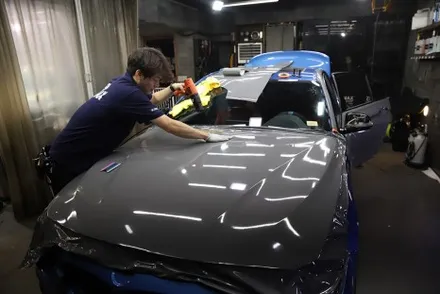 BMW 3시리즈 락그레이 시멘트 전체랩핑 청라랩핑 / 광진구, 성수, 송파