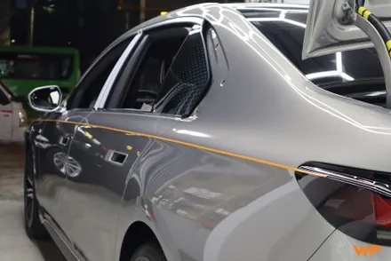 BMW 7시리즈 상단 투톤랩핑 비닐프로그 하이그로시 블랙 광진구랩핑 / 광진구, 성수, 송파