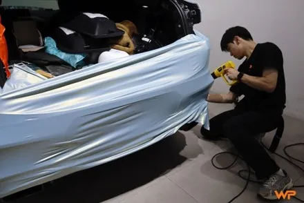 강동구랩핑 BMW X4 M40I 랩핑 제거 후 타이니봇 전체랩핑 / 광진구 중곡동