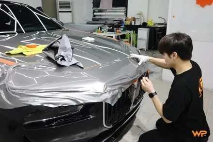 건대랩핑 BMW 7시리즈 투톤 자동차랩핑가격 궁금해 / 광진구 중곡동