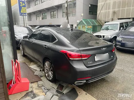 제네시스 G80 사틴화이트 전체랩핑 사고수리 후기 / 광진구, 성수, 송파