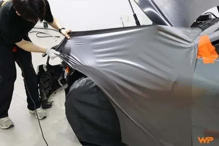 중랑구 벤츠 CLS450 (C257) 전체랩핑 전문샵 사틴다크그레이 / 광진구, 성수, 송파
