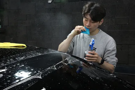 인천 벤츠 S클래스 PPF 전문점 시공. 유리막 코팅과 차이점이 뭘까? / 광진구, 성수, 송파