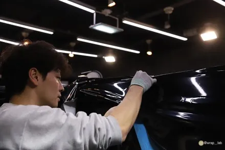 성수동랩핑 닷지 듀랑고 SRT 화이트에서 블랙으로 전체랩핑 feat.비닐프로그 필름 / 광진구, 성수, 송파