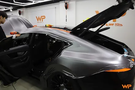 벤츠 GT43 AMG 랩핑제거 및 전체랩핑 재시공 장안동 / 광진구 중곡동
