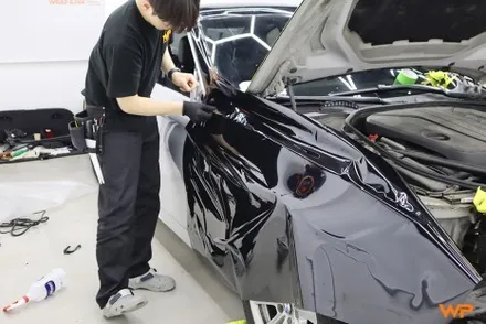 BMW F10 5시리즈 고광택 하이그로시 전체랩핑 크롬죽이기 서울경기 / 광진구, 성수, 송파