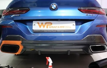 BMW 840I 크롬죽이기 8시리즈 블랙 크롬딜리트 / 광진구 중곡동