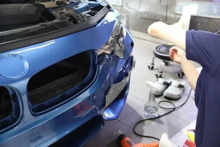 BMW 3시리즈 락그레이 시멘트 전체랩핑 청라랩핑 / 광진구, 성수, 송파