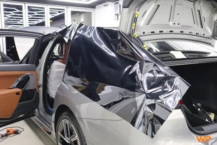 BMW 7시리즈 상단 투톤랩핑 비닐프로그 하이그로시 블랙 광진구랩핑 / 광진구, 성수, 송파