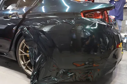 인천 랩핑 고광택 AX 필름 메탈릭 에메랄드 전체 시공 [ BMW M5 CS ] / 광진구, 성수, 송파