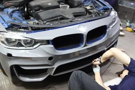 BMW 3시리즈 락그레이 시멘트 전체랩핑 청라랩핑 / 광진구, 성수, 송파