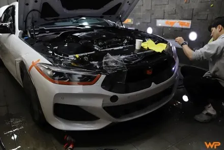 BMW 850i 전체PPF 그리고 크롬죽이기 까지 강남랩핑 / 광진구, 성수, 송파