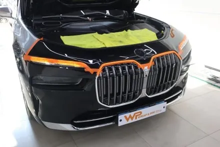 강남 BMW I7 사고수리 후 투톤랩핑 재시공 / 광진구 중곡동