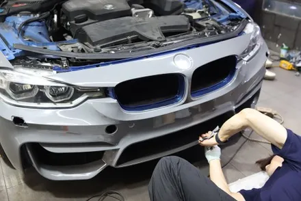 BMW 3시리즈 락그레이 시멘트 전체랩핑 청라랩핑 / 광진구, 성수, 송파