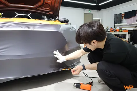 중랑구 벤츠 CLS450 (C257) 전체랩핑 전문샵 사틴다크그레이 / 광진구, 성수, 송파