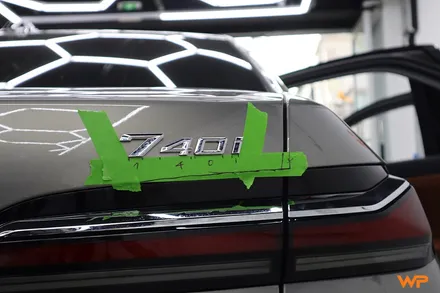 BMW 7시리즈 상단 투톤랩핑 비닐프로그 하이그로시 블랙 광진구랩핑 / 광진구, 성수, 송파