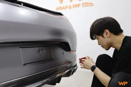 벤츠 GT43 AMG 랩핑제거 및 전체랩핑 재시공 장안동 / 광진구 중곡동