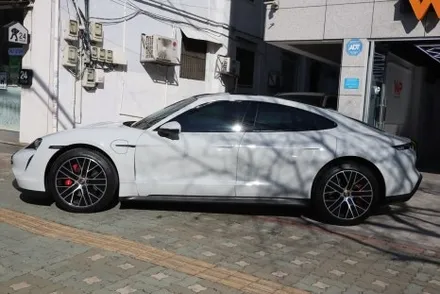 포르쉐 타이칸 라이트 크레용 전체랩핑 시공기 / 광진구 중곡동