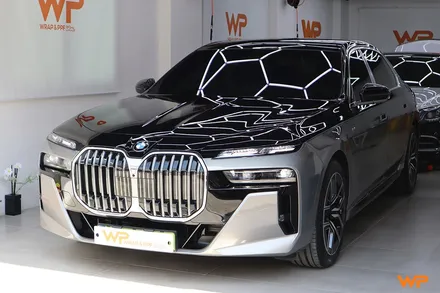 BMW 7시리즈 상단 투톤랩핑 비닐프로그 하이그로시 블랙 광진구랩핑 / 광진구, 성수, 송파