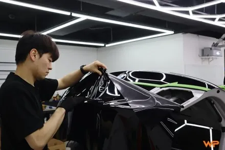 BMW F10 5시리즈 고광택 하이그로시 전체랩핑 크롬죽이기 서울경기 / 광진구, 성수, 송파