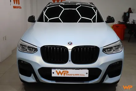 강동구랩핑 BMW X4 M40I 랩핑 제거 후 타이니봇 전체랩핑 / 광진구 중곡동