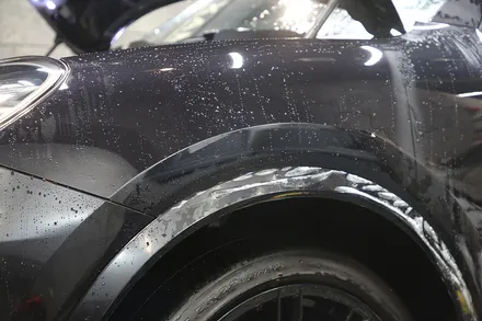 인천 포르쉐 카이엔 사고 수리 후 랩핑제거 그리고 전체PPF로 보험처리 / 광진구, 성수, 송파