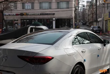 군자역 자동차랩핑 전문점 벤츠 CLS 가성비 루프스킨 / 광진구, 성수, 송파