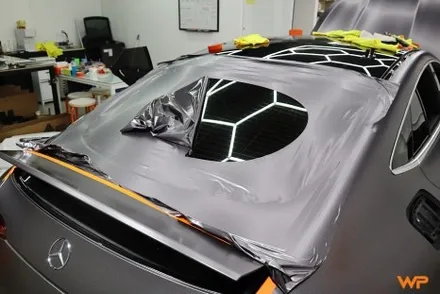 벤츠 GT43 AMG 랩핑제거 및 전체랩핑 재시공 장안동 / 광진구 중곡동